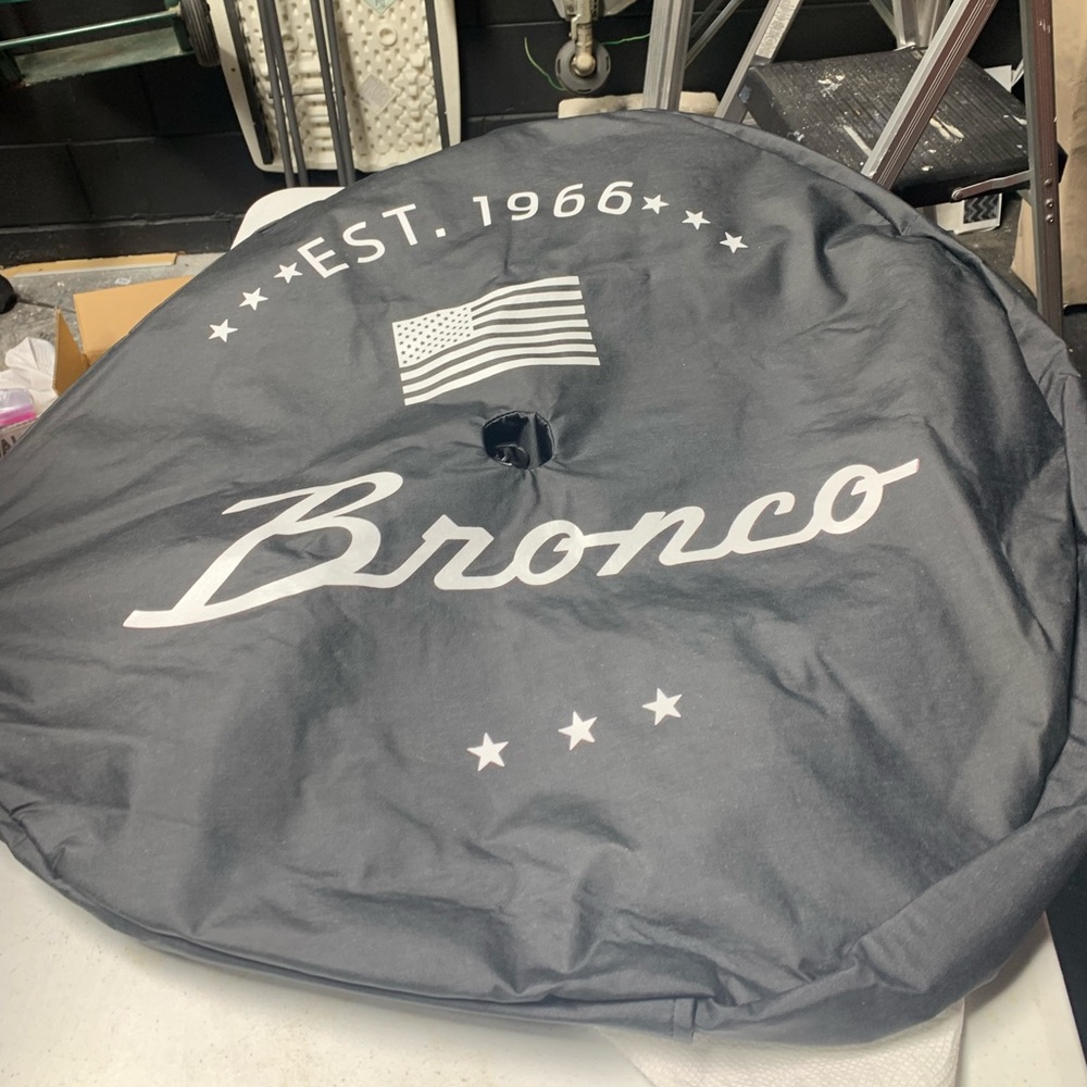 Ford Bronco spare tire cover